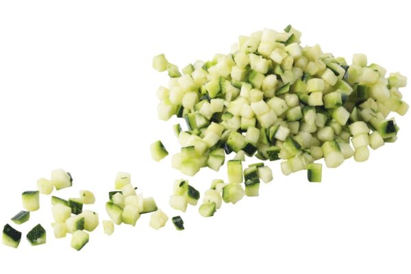 Courgette blokjes 8mm per 500 gram