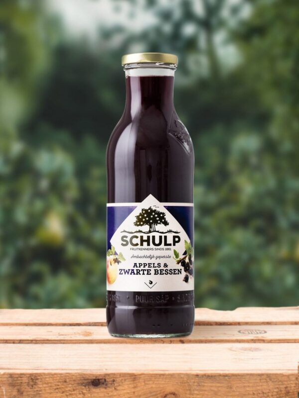 Appels & Zwarte bessensap – Schulp per 0,75 Liter