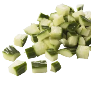 komkommer blokjes 10mm per kg